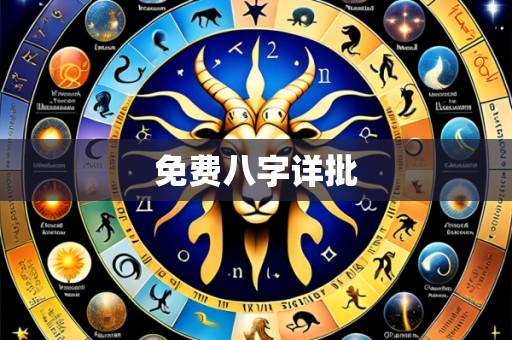 免费八字详批