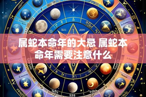 属蛇本命年的大忌 属蛇本命年需要注意什么