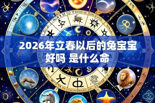 2026年立春以后的兔宝宝好吗 是什么命