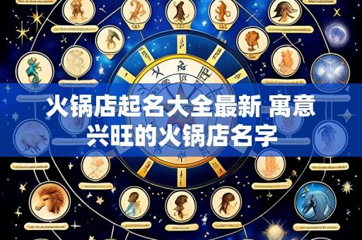 火锅店起名大全最新 寓意兴旺的火锅店名字