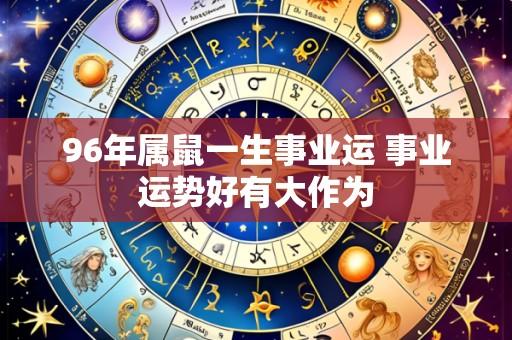 96年属鼠一生事业运 事业运势好有大作为