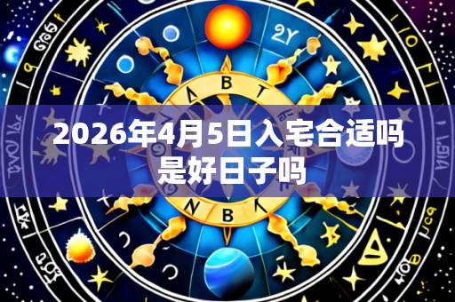 2026年4月5日入宅合适吗 是好日子吗