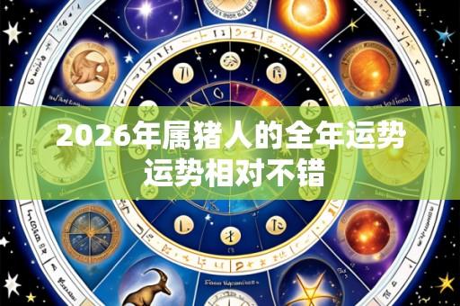 2026年属猪人的全年运势 运势相对不错