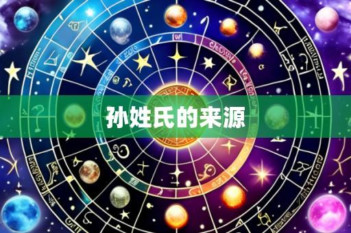 孙姓氏的来源