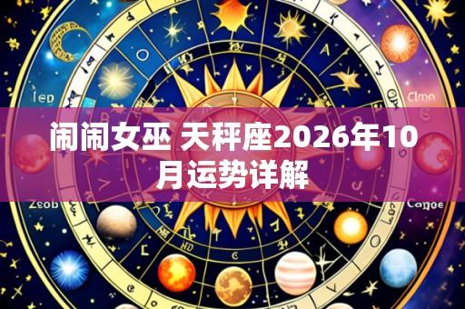 闹闹女巫 天秤座2026年10月运势详解