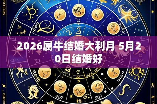 2026属牛结婚大利月 5月20日结婚好