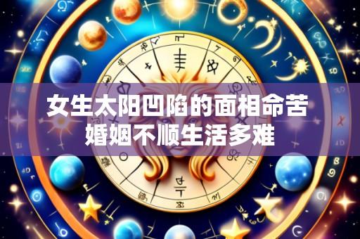 女生太阳凹陷的面相命苦 婚姻不顺生活多难