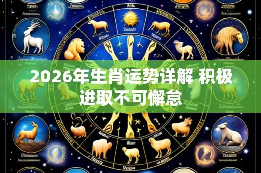 2026年生肖运势详解 积极进取不可懈怠
