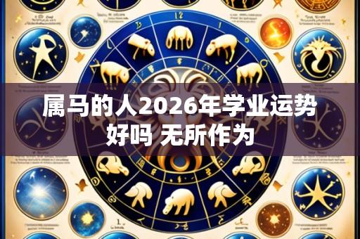 属马的人2026年学业运势好吗 无所作为