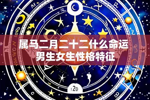 属马二月二十二什么命运 男生女生性格特征