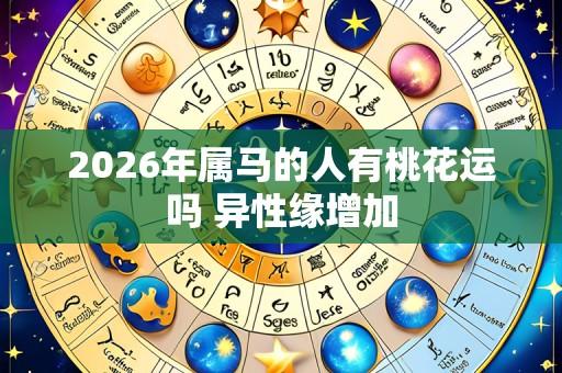2026年属马的人有桃花运吗 异性缘增加