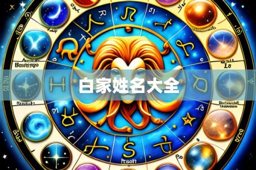 白家姓名大全
