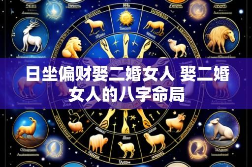 日坐偏财娶二婚女人 娶二婚女人的八字命局