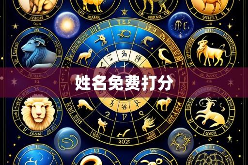 姓名免费打分