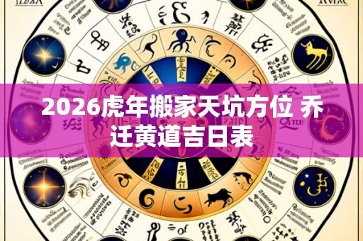 2026虎年搬家天坑方位 乔迁黄道吉日表