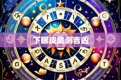 下眼皮跳测吉凶