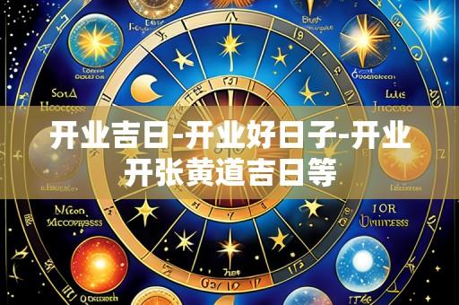 开业吉日-开业好日子-开业开张黄道吉日等