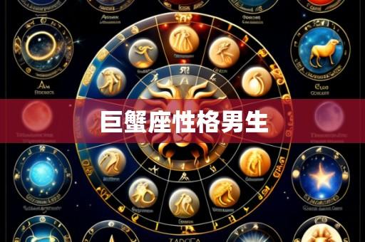巨蟹座性格男生