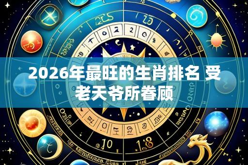 2026年最旺的生肖排名 受老天爷所眷顾
