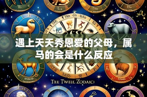 遇上天天秀恩爱的父母,属马的会是什么反应