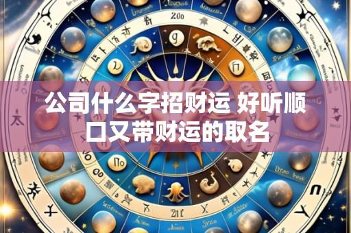 公司什么字招财运 好听顺口又带财运的取名