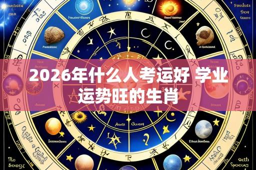 2026年什么人考运好 学业运势旺的生肖