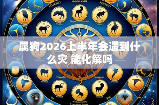 属狗2026上半年会遇到什么灾 能化解吗
