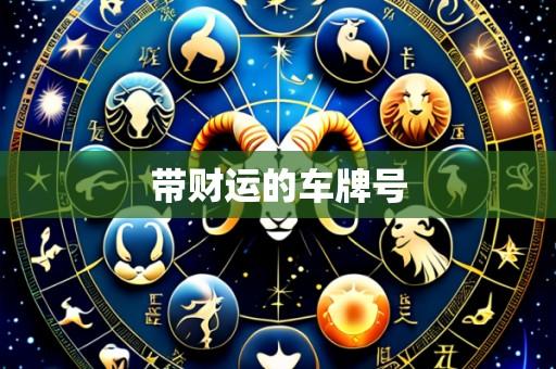 带财运的车牌号