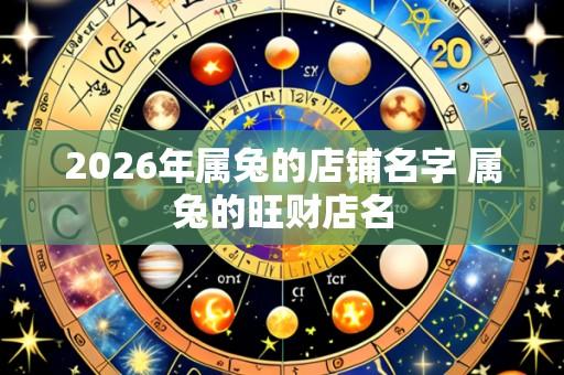 2026年属兔的店铺名字 属兔的旺财店名