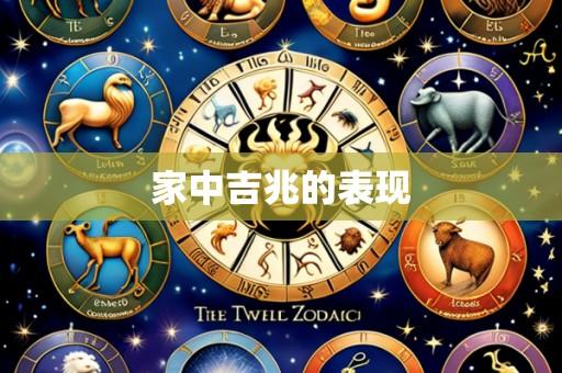 家中吉兆的表现