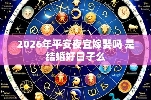 2026年平安夜宜嫁娶吗 是结婚好日子么