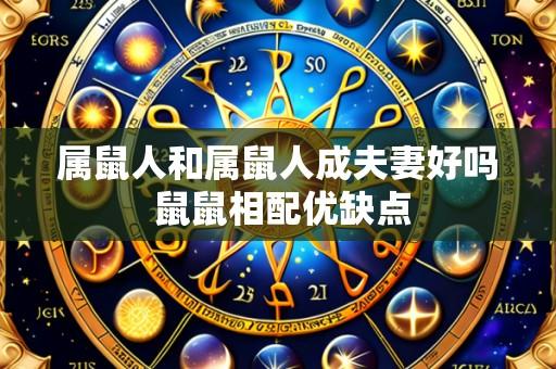 属鼠人和属鼠人成夫妻好吗 鼠鼠相配优缺点