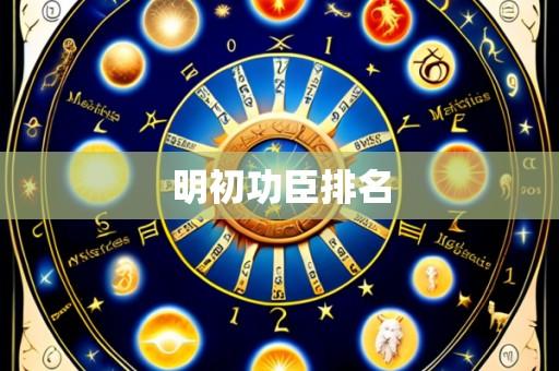 明初功臣排名