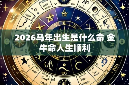 2026马年出生是什么命 金牛命人生顺利