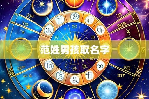 范姓男孩取名字