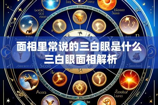 面相里常说的三白眼是什么 三白眼面相解析