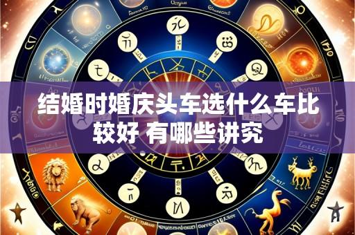 结婚时婚庆头车选什么车比较好 有哪些讲究