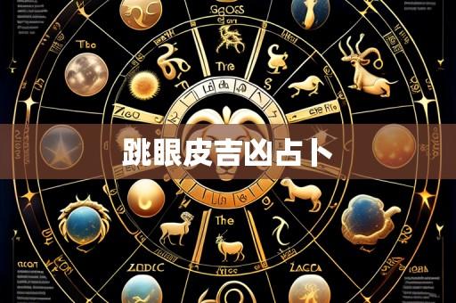 跳眼皮吉凶占卜