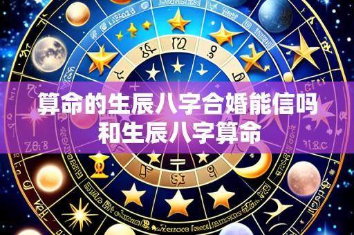 算命的生辰八字合婚能信吗 和生辰八字算命