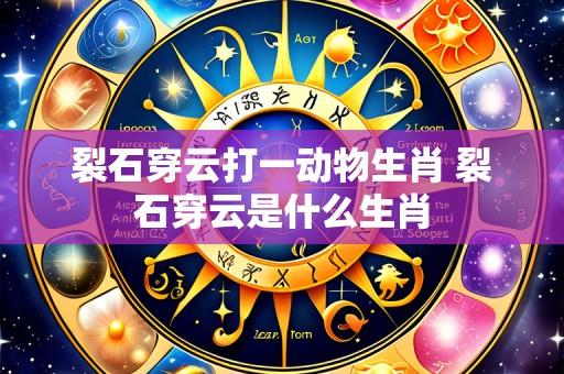 裂石穿云打一动物生肖 裂石穿云是什么生肖