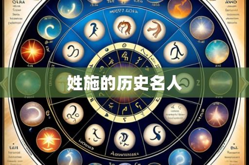 姓施的历史名人