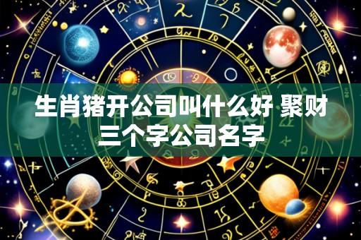 生肖猪开公司叫什么好 聚财三个字公司名字