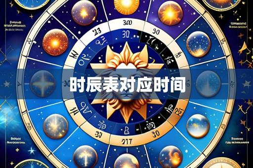 时辰表对应时间