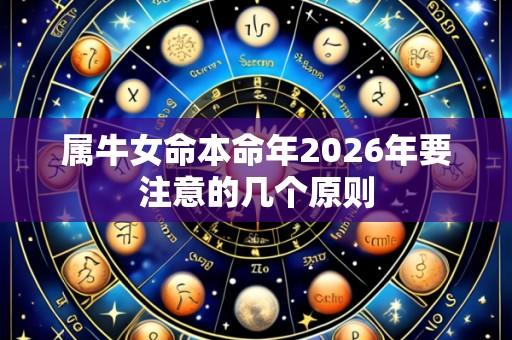 属牛女命本命年2026年要注意的几个原则
