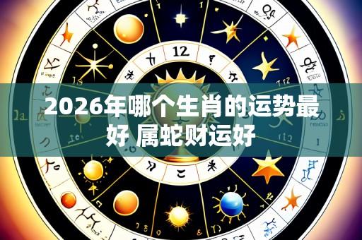 2026年哪个生肖的运势最好 属蛇财运好