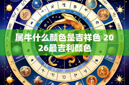 属牛什么颜色是吉祥色 2026最吉利颜色