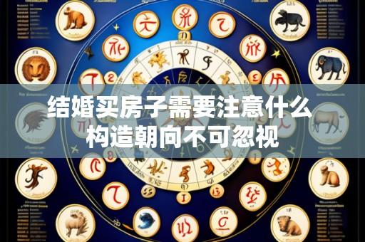 结婚买房子需要注意什么 构造朝向不可忽视