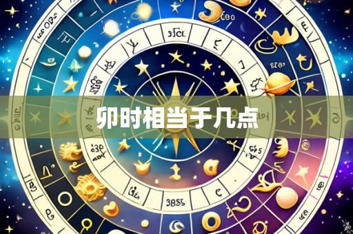 卯时相当于几点
