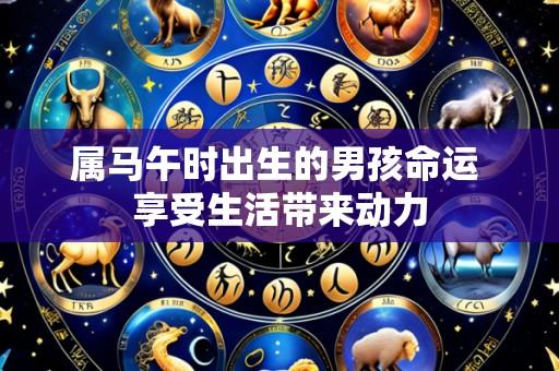 属马午时出生的男孩命运 享受生活带来动力