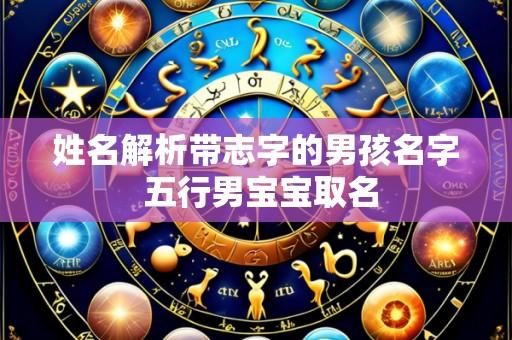 姓名解析带志字的男孩名字 五行男宝宝取名
